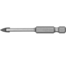 ЗУБР 6 мм, 2х кромка, HEX 1/4, Сверло по стеклу и кафелю (29840-06)