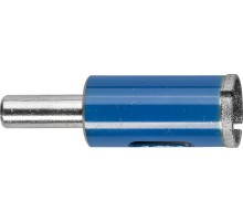 ЗУБР d 18 мм, Р100, цилиндрический хвостовик, алмазное трубчатое сверло для дрели, Профессионал (29860-18)