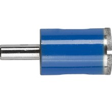 ЗУБР d 22 мм, Р100, цилиндрический хвостовик, алмазное трубчатое сверло для дрели, Профессионал (29860-22)