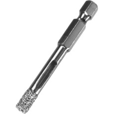 ЗУБР АВК, d 6 мм, (HEX 1/4″, 15 мм кромка), вакуумное алмазное трубчатое сверло, Профессионал (29865-06)