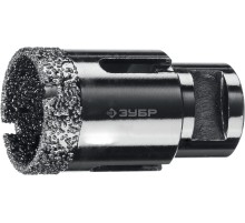 ЗУБР АВК, d 32 мм, (М14, 15 мм кромка), вакуумная алмазная коронка, Профессионал (29865-32)