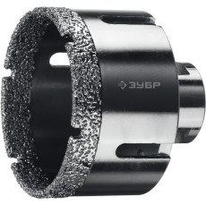 ЗУБР АВК, d 65 мм, (М14, 15 мм кромка), вакуумная алмазная коронка, Профессионал (29865-65)