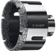 ЗУБР АВК, d 68 мм, (М14, 15 мм кромка), вакуумная алмазная коронка, Профессионал (29865-68)