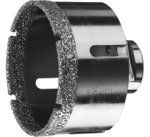 ЗУБР АВК, d 73 мм, (М14, 15 мм кромка), вакуумная алмазная коронка, Профессионал (29865-73)