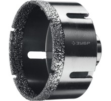 ЗУБР АВК, d 80 мм, (М14, 15 мм кромка), вакуумная алмазная коронка, Профессионал (29865-80)