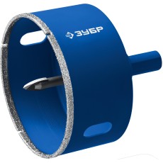 ЗУБР АГК, d 90 мм, (центр. сверло, трехгр. хвост, Р60), алмазная коронка, Профессионал (29850-90)