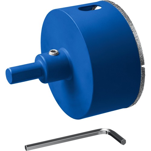 ЗУБР АГК, d 102 мм, (центр. сверло, трехгр. хвост, Р60), алмазная коронка, Профессиона (29850-102)