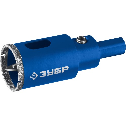 ЗУБР АГК, d 20 мм, (центр. сверло, трехгр. хвост, Р60), алмазная коронка, Профессионал (29850-20)