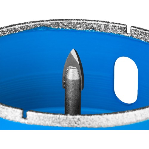 ЗУБР АГК, d 68 мм, (центр. сверло, трехгр. хвост, Р60), алмазная коронка, Профессионал (29850-68)