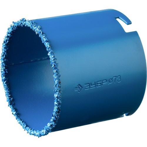 ЗУБР 73 мм, L 55 мм, карбид вольфрама, коронка кольцевая, Профессионал (33350-73)