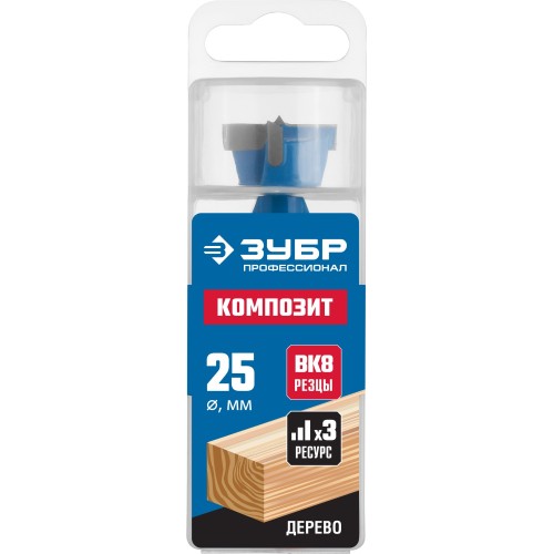 ЗУБР КОМПОЗИТ d25мм, cверло Форстнера, Профессионал (29945-25)