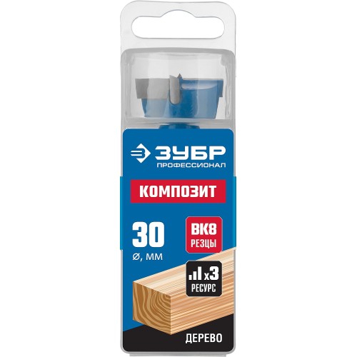 ЗУБР КОМПОЗИТ d30мм, cверло Форстнера, Профессионал (29945-30)