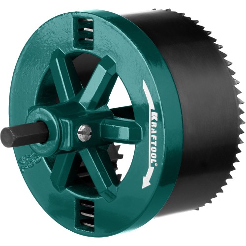 KRAFTOOL 3 шт, (60-67-74 x 32 мм), наборная кольцевая пила по дереву (29582-H3-32)