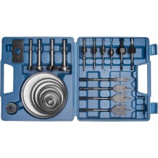 ЗУБР 28 предм., набор коронок по дереву и сверл (29555-H28)