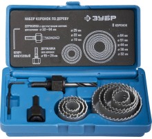 ЗУБР 8 коронок, 19-64 мм, набор коронок по дереву (2955-H11)