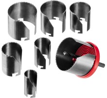 ЗУБР 7 шт, (26-32-38-45-50-56-63 х 42 мм), наборная кольцевая пила по дереву (29593-H7-42)