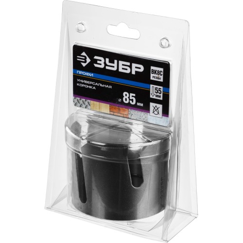 ЗУБР Проуниверсал, 85 мм, коронка с твердосплавными резцами, Профессионал (29514-85)