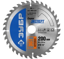ЗУБР Оптима, 200 x 30 мм, 36Т, пильный диск по дереву, Профессионал (36903-200-30-36)