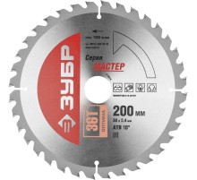ЗУБР Оптимальный рез, 200 x 30 мм, 36Т, пильный диск по дереву (36912-200-30-36)