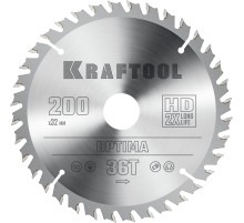 KRAFTOOL Optima, 200 х 32 мм, 36Т, пильный диск по дереву (36951-200-32)