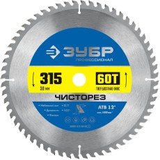 ЗУБР Чисторез, 315 x 30 мм, 60Т, пильный диск по дереву, Профессионал (36905-315-30-60)