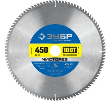ЗУБР Чисторез, 450 x 50 мм, 100Т, пильный диск по дереву, Профессионал (36905-450-50-100)