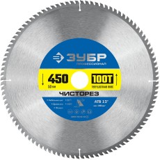 ЗУБР Чисторез, 450 x 50 мм, 100Т, пильный диск по дереву, Профессионал (36905-450-50-100)