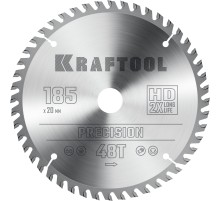 KRAFTOOL Precision, 185 x 20 мм, 48Т, пильный диск по дереву (36952-185-20)