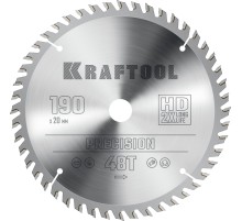 KRAFTOOL Precision, 190 х 20 мм, 48Т, пильный диск по дереву (36952-190-20)