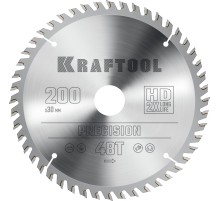 KRAFTOOL Precision, 200 х 30 мм, 48Т, пильный диск по дереву (36952-200-30)