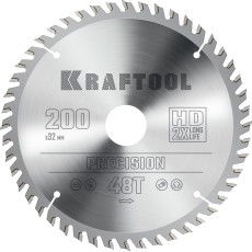 KRAFTOOL Precision, 200 х 32 мм, 48Т, пильный диск по дереву (36952-200-32)
