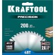 KRAFTOOL Precision, 200 х 32 мм, 48Т, пильный диск по дереву (36952-200-32)