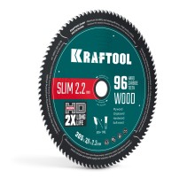 KRAFTOOL Slim wood cut 305 х 30 x 2.2 мм, 96Т, диск пильный по дереву, (36955-305-30-96)
