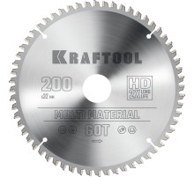 KRAFTOOL Multi Material, 200 х 32 мм, 60Т, пильный диск по алюминию (36953-200-32)
