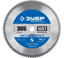 ЗУБР Металлорез, 305 х 25.4 мм, 100Т, пильный диск по металлу и металлопрофилю, Профессионал (36932-305-25.4-100)