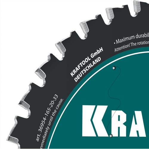 KRAFTOOL Metal Cut 165 х 20 мм, 33Т, диск пильный по металлу и стали (36954-165-20-33)