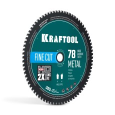 KRAFTOOL Metal Cut 305 х 25.4 мм, 78Т, диск пильный по металлу и стали (36954-305-25.4-78)