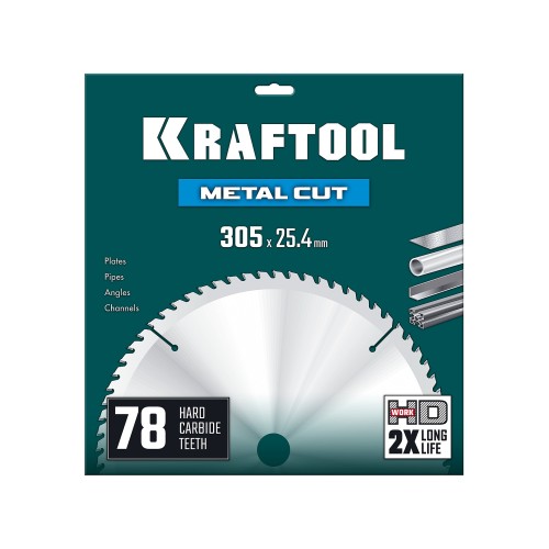 KRAFTOOL Metal Cut 305 х 25.4 мм, 78Т, диск пильный по металлу и стали (36954-305-25.4-78)