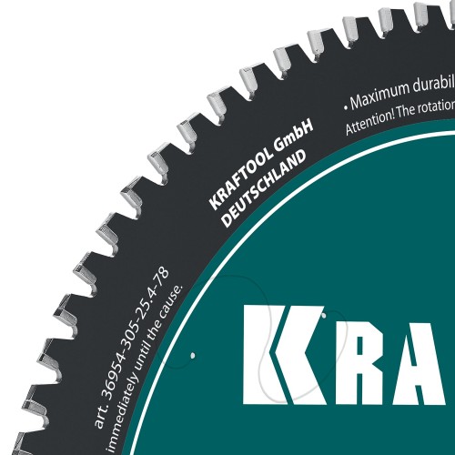 KRAFTOOL Metal Cut 305 х 25.4 мм, 78Т, диск пильный по металлу и стали (36954-305-25.4-78)