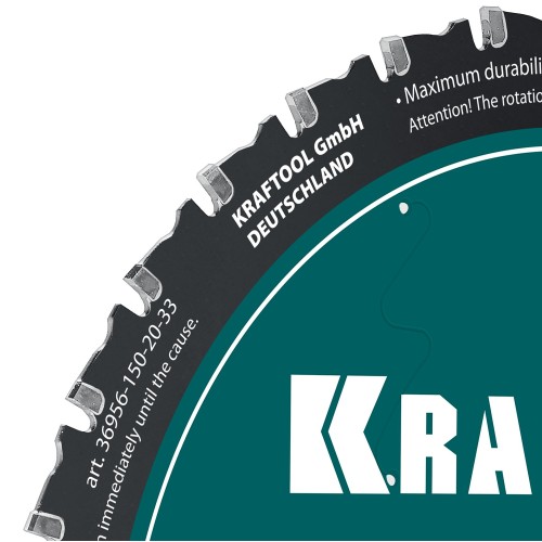 KRAFTOOL Ultra-Slim Metal Cut 150 х 20 x 1.3 мм, 33Т, диск пильный, тонкий рез металла (36956-150-20-33)