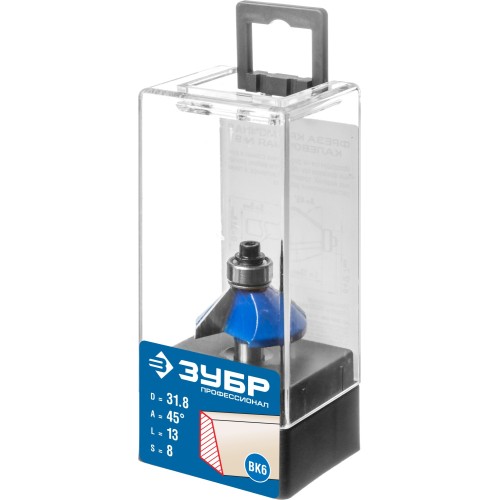 ЗУБР 31.8 x 13 мм, фреза кромочная калевочная (фасочная) №9, Профессионал (28711-31.8)