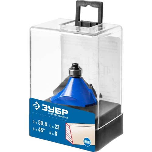 ЗУБР 50.8 x 27 мм, фреза кромочная калевочная (фасочная) №9, Профессионал (28711-50.8)