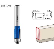ЗУБР 12.7 x 13 мм, хвостовик 8 мм, фреза кромочная с нижним подшипником, Профессионал (28727-12.7-13)