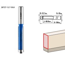 ЗУБР 12.7 x 50.8м. хвостовик 12 мм, фреза кромочная с нижним подшипником, Профессионал (28727-12.7-50.8)