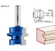 ЗУБР 31.8 x 25,4 мм, хвостовик 8 мм, фреза комбинированная универсальная, Профессионал (28729-31.8)