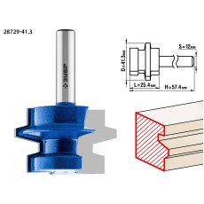 ЗУБР 41.3 x 25,4 мм, хвостовик 8 мм, фреза комбинированная универсальная, Профессионал (28729-41.3)