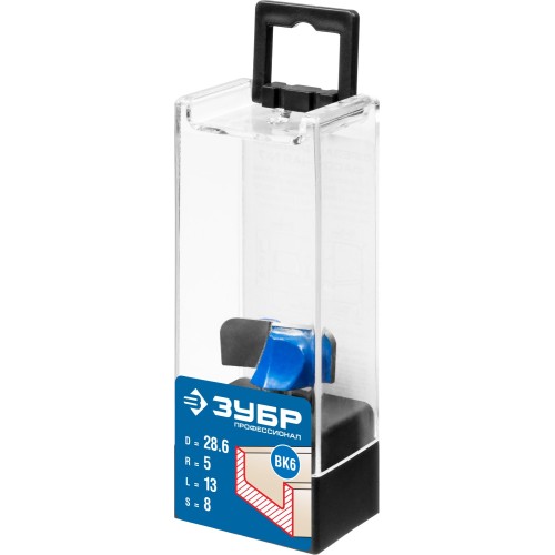 ЗУБР 28.6 x 13 мм, радиус 5 мм, фреза пазовая фасонная №7, Профессионал (28746-28.6)