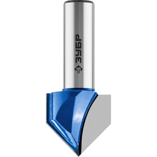 ЗУБР 25.4 x 25 мм, угол 90° мм, фреза пазовая галтельная V-образная, Профессионал (28752-25.4)