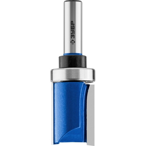 ЗУБР 28.6 x 38 мм, хвостовик 12 мм, фреза пазовая прямая с верхним подшипником, Профессионал (28756-28.6-38-12)