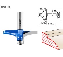 ЗУБР 63.5 x 19 мм, радиус 0 мм, фреза фигирейная №3, Профессионал (28762-63.5)